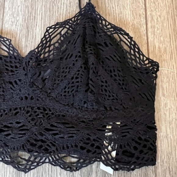 Free People Mariana Bralette In Black Size Extra Small - Picture 4 of 15
